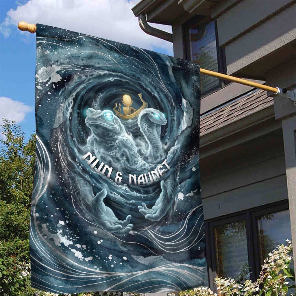 Egypt Nun and Naunet Garden Flag Primordial Water Gods Cosmic Ocean Infinite Waves