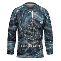 Egypt Nun and Naunet Hockey Jersey Primordial Water Gods Cosmic Ocean Infinite Waves