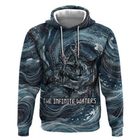 Egypt Nun and Naunet Hoodie Primordial Water Gods Cosmic Ocean Infinite Waves
