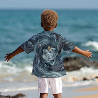 Egypt Nun and Naunet Kid Hawaiian Shirt Primordial Water Gods Cosmic Ocean Infinite Waves