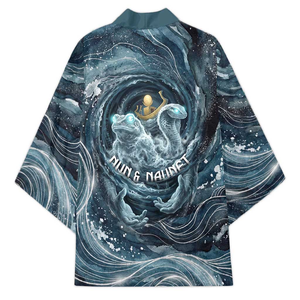 Egypt Nun and Naunet Kimono Primordial Water Gods Cosmic Ocean Infinite Waves