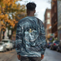 Egypt Nun and Naunet Long Sleeve Shirt Primordial Water Gods Cosmic Ocean Infinite Waves