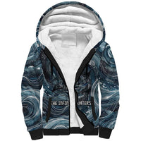 Egypt Nun and Naunet Sherpa Hoodie Primordial Water Gods Cosmic Ocean Infinite Waves