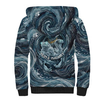 Egypt Nun and Naunet Sherpa Hoodie Primordial Water Gods Cosmic Ocean Infinite Waves