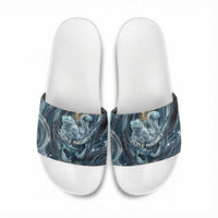 Egypt Nun and Naunet Slide Sandals Primordial Water Gods Cosmic Ocean Infinite Waves