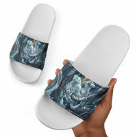 Egypt Nun and Naunet Slide Sandals Primordial Water Gods Cosmic Ocean Infinite Waves