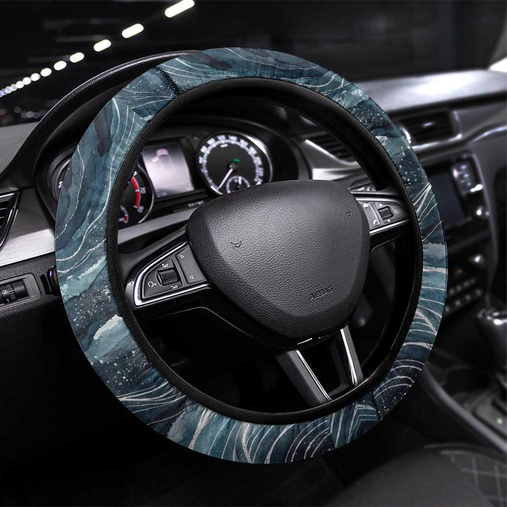 Egypt Nun and Naunet Steering Wheel Cover Primordial Water Gods Cosmic Ocean Infinite Waves