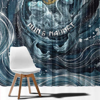 Egypt Nun and Naunet Window Curtain Primordial Water Gods Cosmic Ocean Infinite Waves