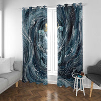Egypt Nun and Naunet Window Curtain Primordial Water Gods Cosmic Ocean Infinite Waves