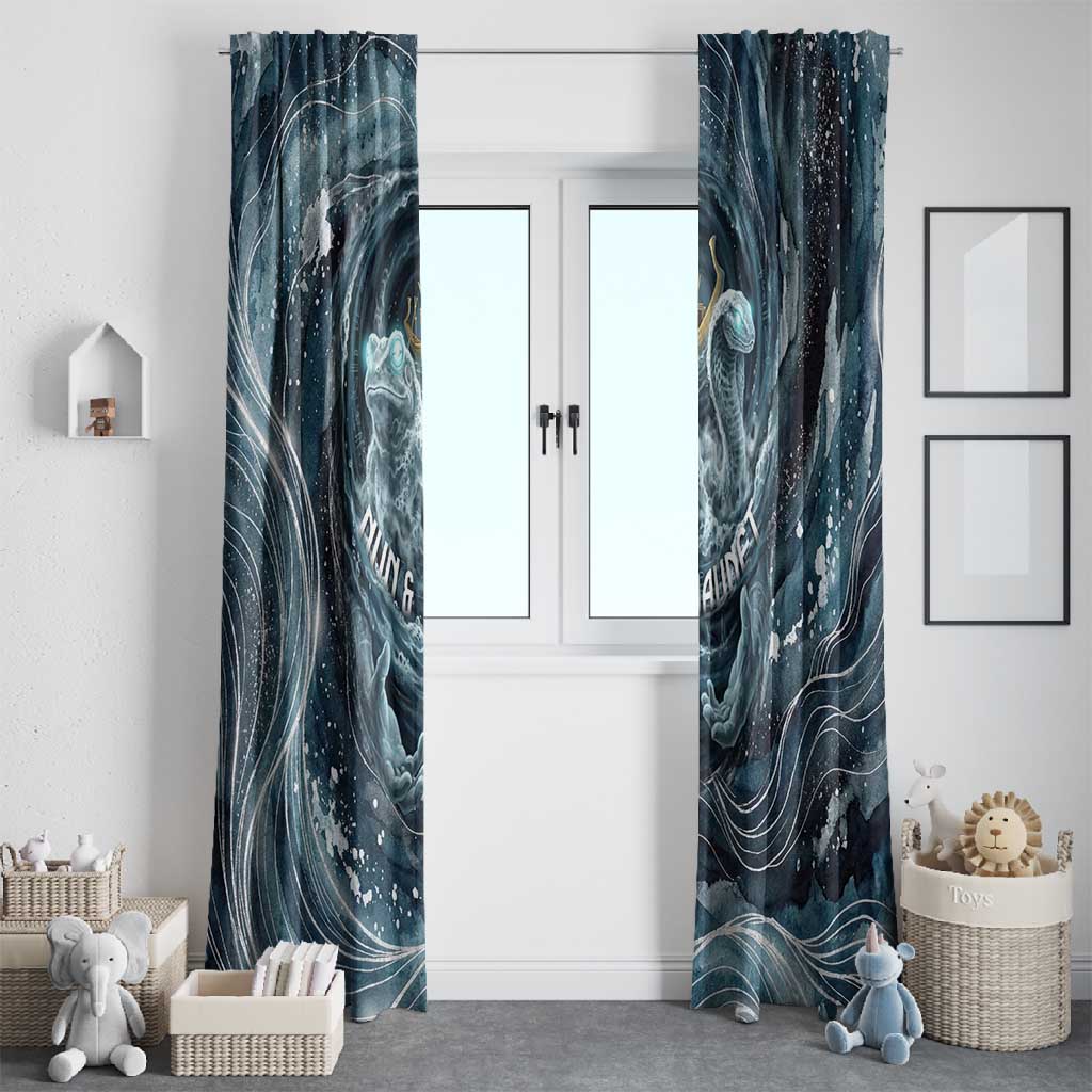 Egypt Nun and Naunet Window Curtain Primordial Water Gods Cosmic Ocean Infinite Waves
