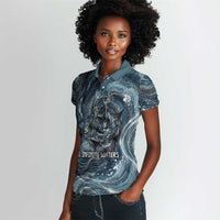 Egypt Nun and Naunet Women Polo Shirt Primordial Water Gods Cosmic Ocean Infinite Waves