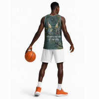 Nun and Naunet Egyptian Basketball Jersey Serpent Abyss Design Primordial Gods of Ancient Waters