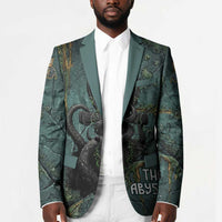 Nun and Naunet Egyptian Blazer Serpent Abyss Design Primordial Gods of Ancient Waters