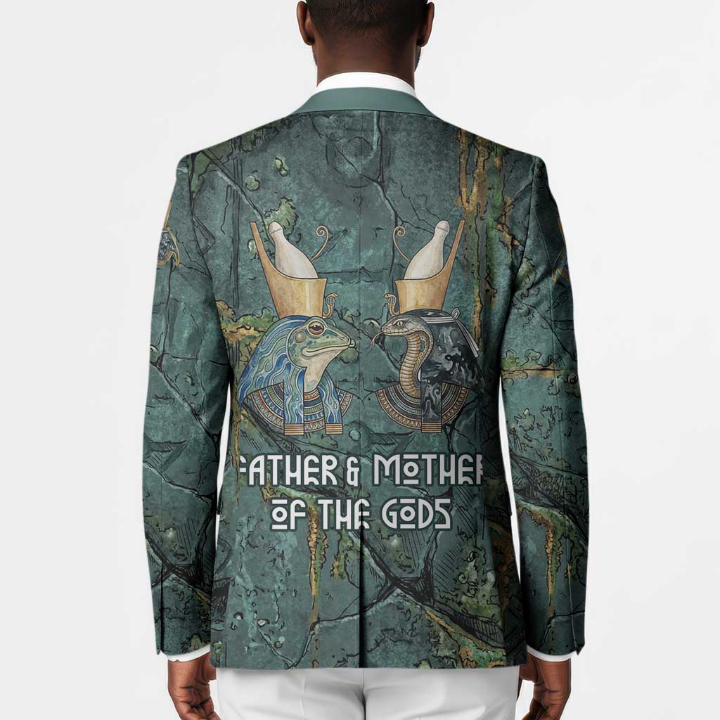 Nun and Naunet Egyptian Blazer Serpent Abyss Design Primordial Gods of Ancient Waters