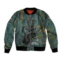 Nun and Naunet Egyptian Bomber Jacket Serpent Abyss Design Primordial Gods of Ancient Waters