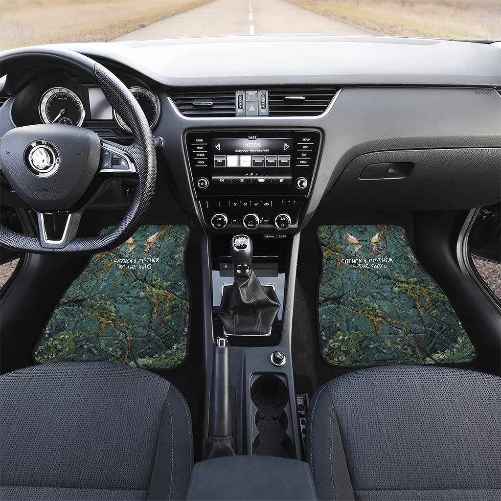 Nun and Naunet Egyptian Car Mats Serpent Abyss Design Primordial Gods of Ancient Waters