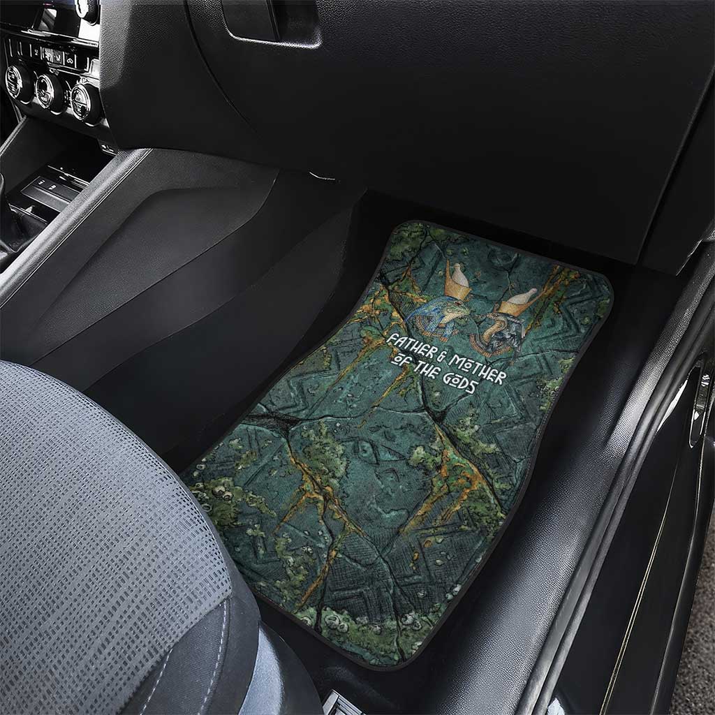 Nun and Naunet Egyptian Car Mats Serpent Abyss Design Primordial Gods of Ancient Waters