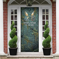 Nun and Naunet Egyptian Door Cover Serpent Abyss Design Primordial Gods of Ancient Waters