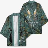 Nun and Naunet Egyptian Kimono Serpent Abyss Design Primordial Gods of Ancient Waters