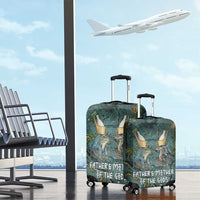 Nun and Naunet Egyptian Luggage Cover Serpent Abyss Design Primordial Gods of Ancient Waters