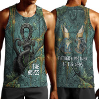 Nun and Naunet Egyptian Men Tank Top Serpent Abyss Design Primordial Gods of Ancient Waters