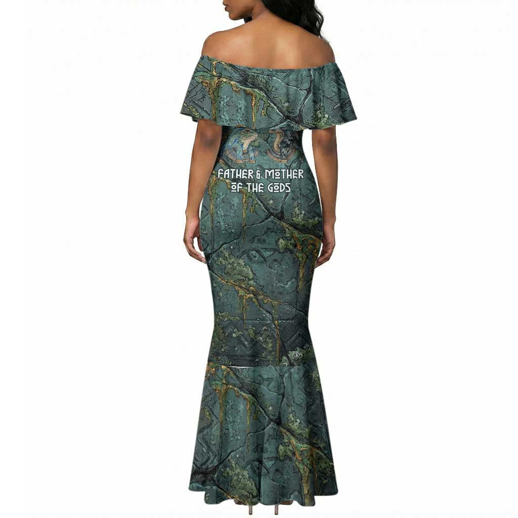 Nun and Naunet Egyptian Mermaid Dress Serpent Abyss Design Primordial Gods of Ancient Waters