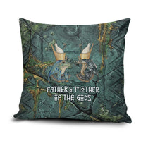 Nun and Naunet Egyptian Pillow Cover Serpent Abyss Design Primordial Gods of Ancient Waters