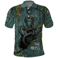 Nun and Naunet Egyptian Polo Shirt Serpent Abyss Design Primordial Gods of Ancient Waters