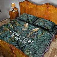 Nun and Naunet Egyptian Quilt Bed Set Serpent Abyss Design Primordial Gods of Ancient Waters