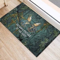 Nun and Naunet Egyptian Rubber Doormat Serpent Abyss Design Primordial Gods of Ancient Waters