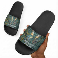 Nun and Naunet Egyptian Slide Sandals Serpent Abyss Design Primordial Gods of Ancient Waters