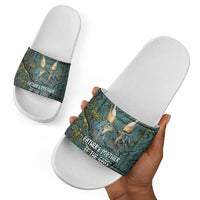 Nun and Naunet Egyptian Slide Sandals Serpent Abyss Design Primordial Gods of Ancient Waters