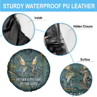 Nun and Naunet Egyptian Spare Tire Cover Serpent Abyss Design Primordial Gods of Ancient Waters