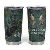 Nun and Naunet Egyptian Tumbler Cup Serpent Abyss Design Primordial Gods of Ancient Waters