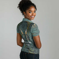 Nun and Naunet Egyptian Women Polo Shirt Serpent Abyss Design Primordial Gods of Ancient Waters
