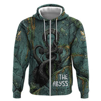 Nun and Naunet Egyptian Zip Hoodie Serpent Abyss Design Primordial Gods of Ancient Waters