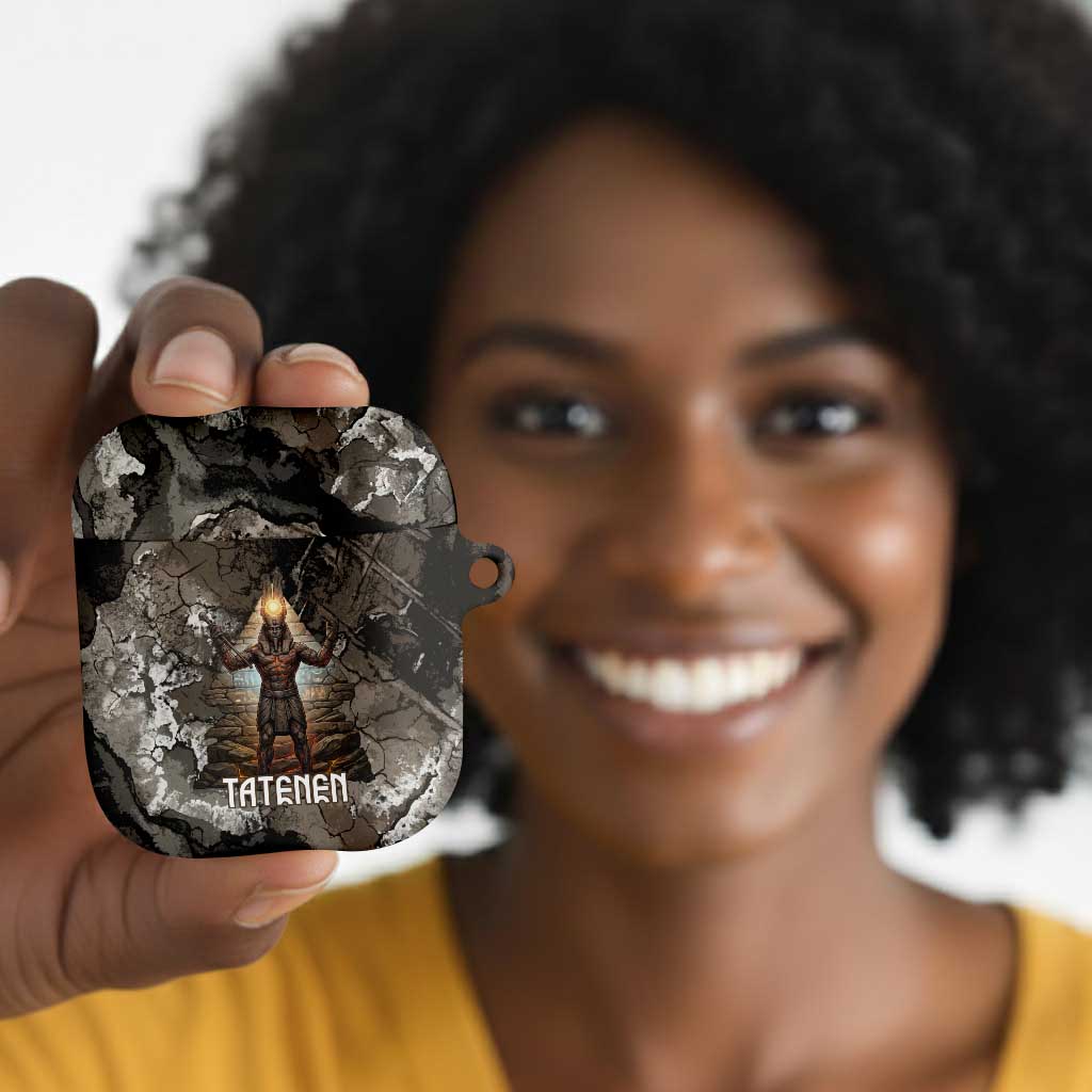 Tatenen AirPods Case Rising Hand Design Egyptian God of Creation and Earth Emergence
