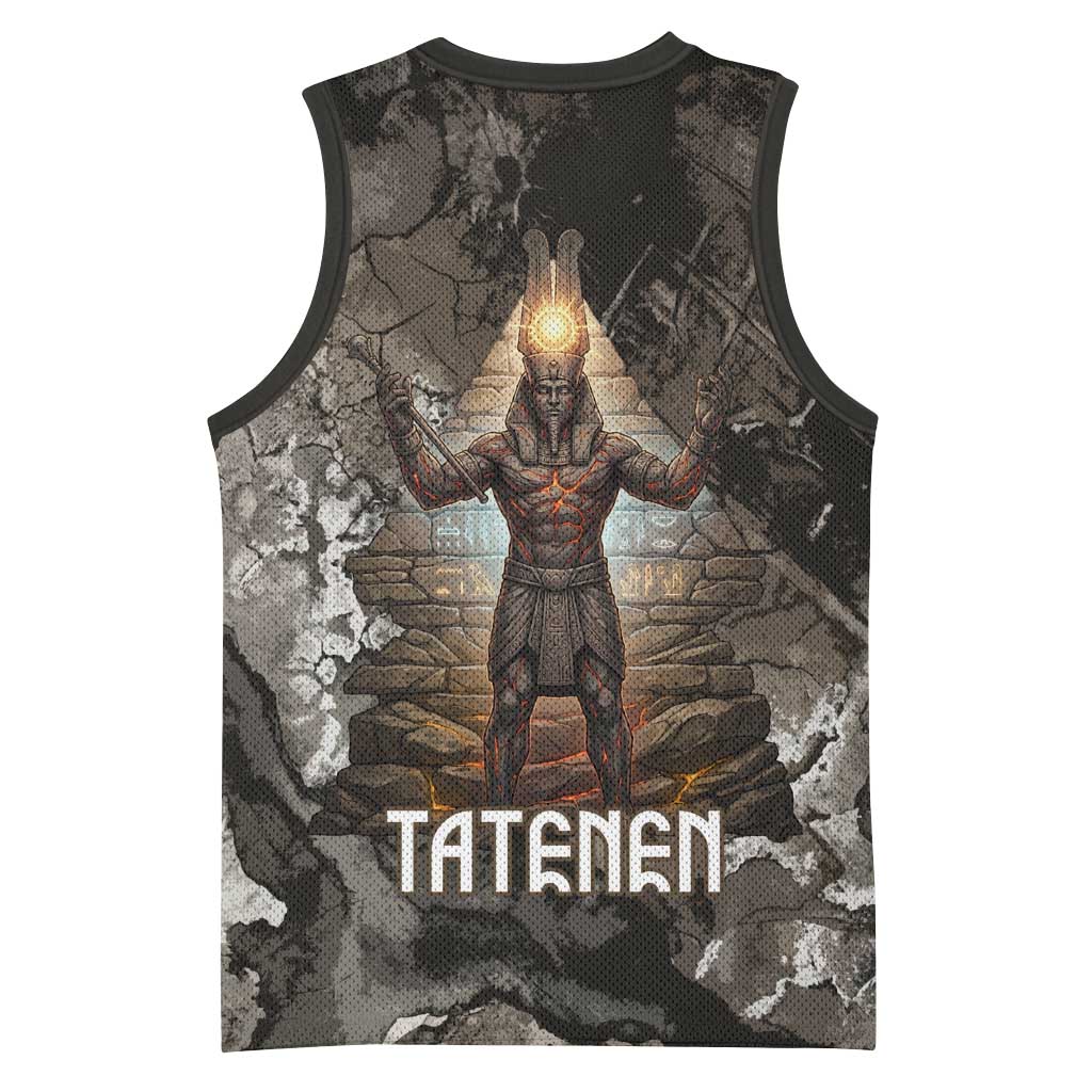Tatenen Basketball Jersey Rising Hand Design Egyptian God of Creation and Earth Emergence