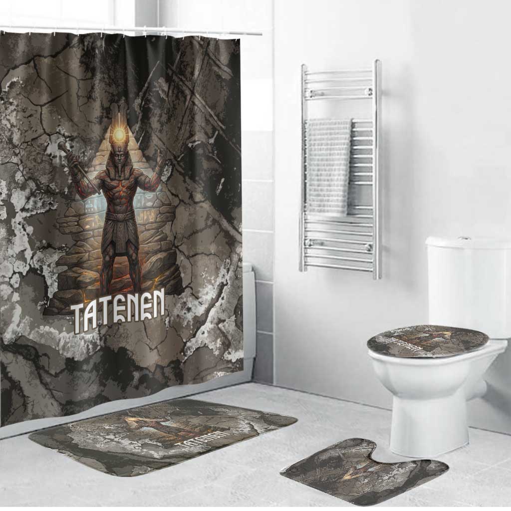Tatenen Bathroom Set Rising Hand Design Egyptian God of Creation and Earth Emergence