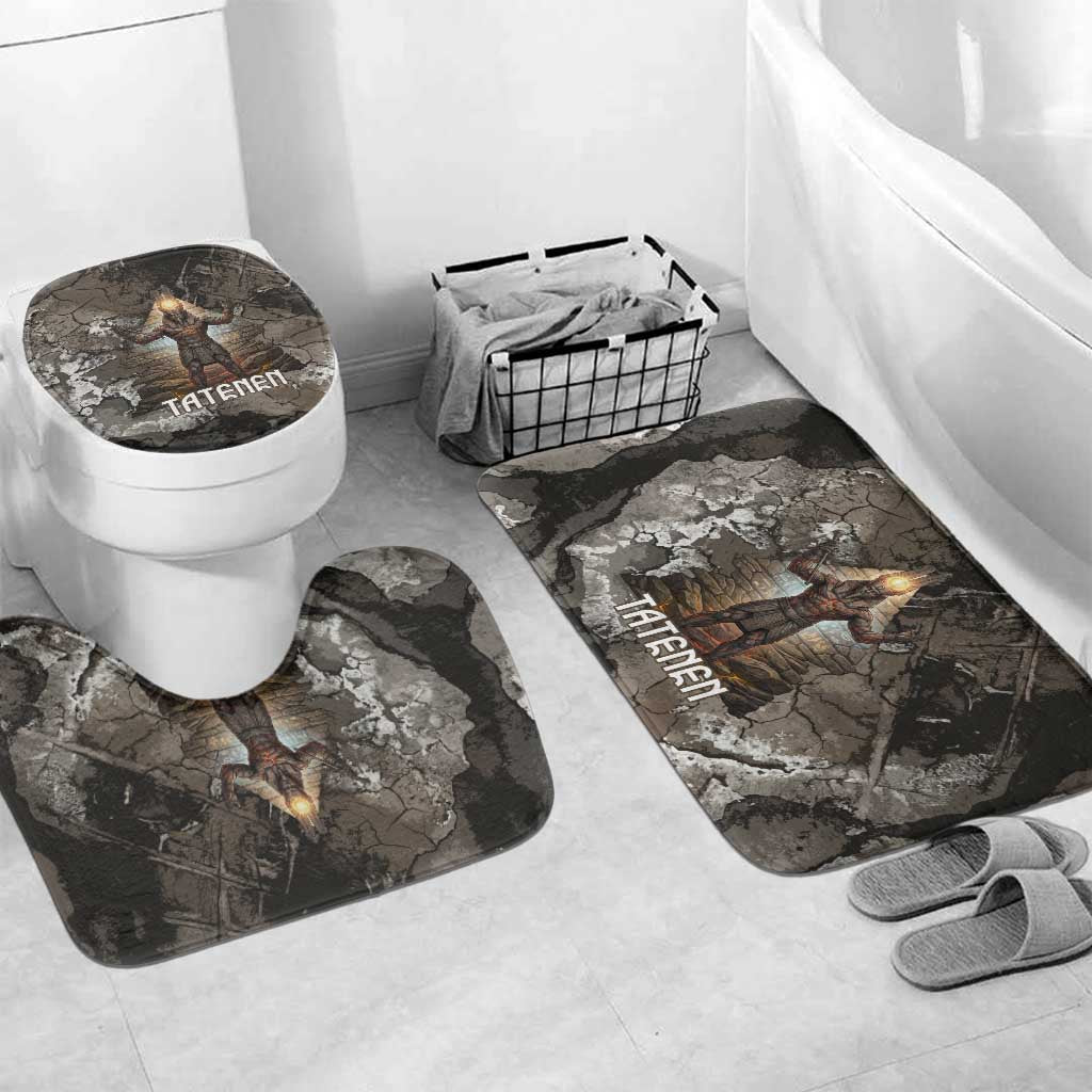 Tatenen Bathroom Set Rising Hand Design Egyptian God of Creation and Earth Emergence