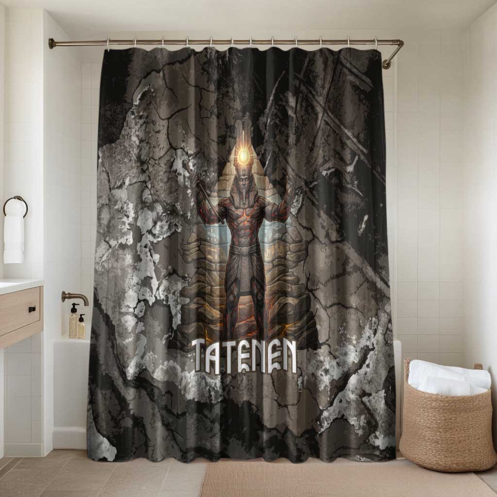 Tatenen Bathroom Set Rising Hand Design Egyptian God of Creation and Earth Emergence