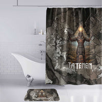 Tatenen Bathroom Set Rising Hand Design Egyptian God of Creation and Earth Emergence