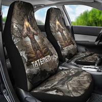 Tatenen Car Seat Cover Rising Hand Design Egyptian God of Creation and Earth Emergence