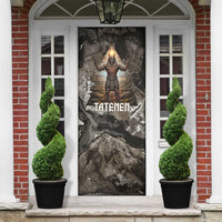 Tatenen Door Cover Rising Hand Design Egyptian God of Creation and Earth Emergence