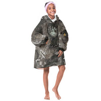 Tatenen Kid Wearable Blanket Hoodie Rising Hand Design Egyptian God of Creation and Earth Emergence