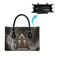 Tatenen Leather Bag Rising Hand Design Egyptian God of Creation and Earth Emergence