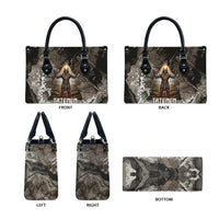 Tatenen Leather Bag Rising Hand Design Egyptian God of Creation and Earth Emergence