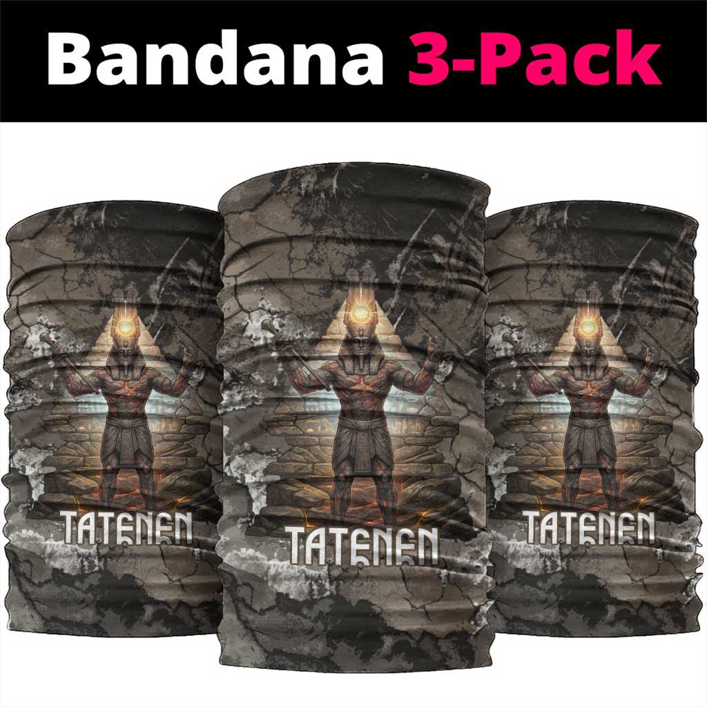 Tatenen Neck Gaiter Rising Hand Design Egyptian God of Creation and Earth Emergence