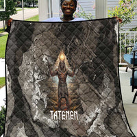 Tatenen Quilt Rising Hand Design Egyptian God of Creation and Earth Emergence
