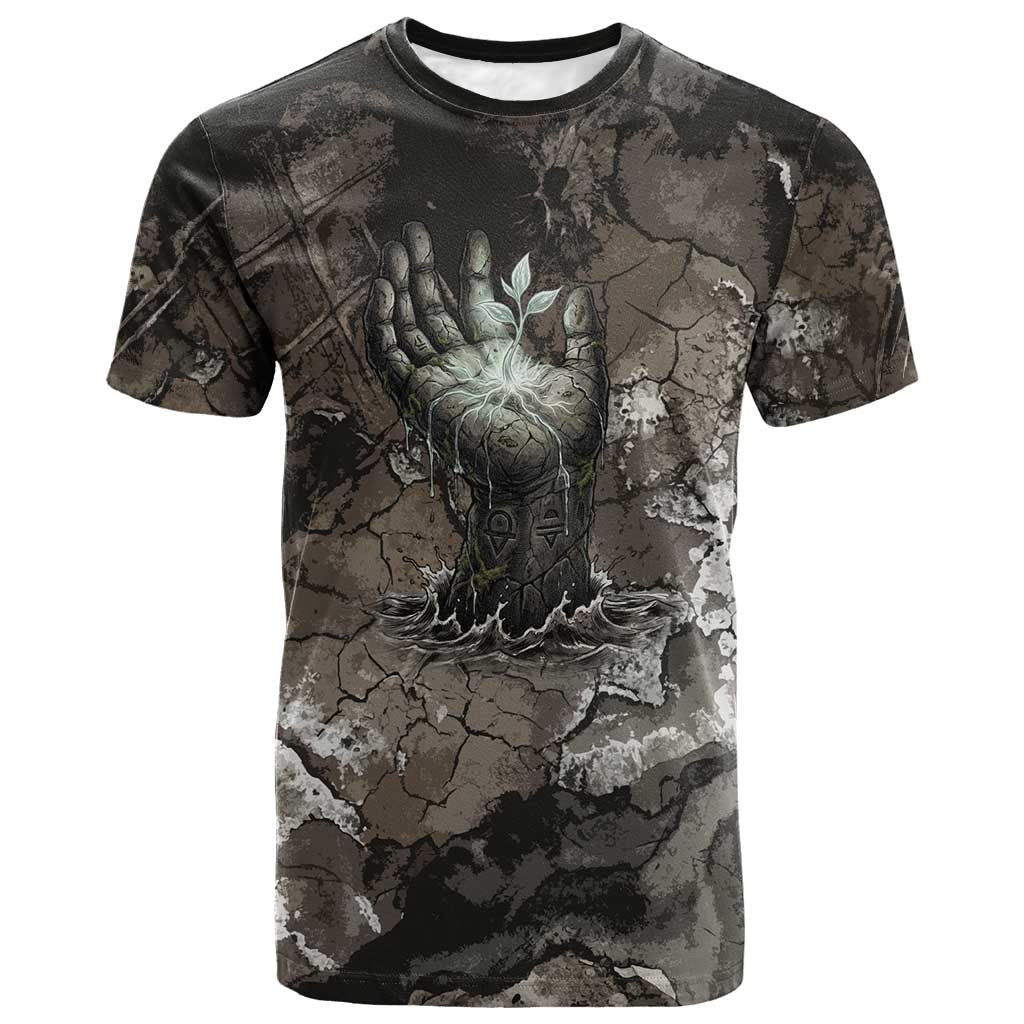 Tatenen T shirt Rising Hand Design Egyptian God of Creation and Earth Emergence
